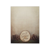 Rustige Bossen bruiloft Notitieblok (Linkerzijde)