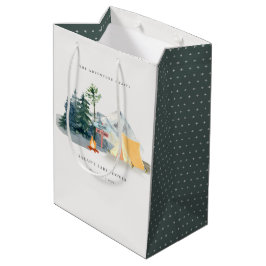 Rustige Bossen Kampeerbergen Baby shower Medium Cadeauzakje