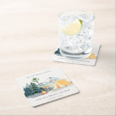 Rustige Bossen Kampeerbergen Vrijgezellenfeest Kartonnen Onderzetters (Insitu)