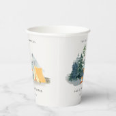 Rustige Bossen Kampeerbergen Vrijgezellenfeest Papieren Bekers (Rechts)