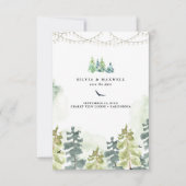 Rustige Bossen Weddenschap sparen de Datum (Voorkant)