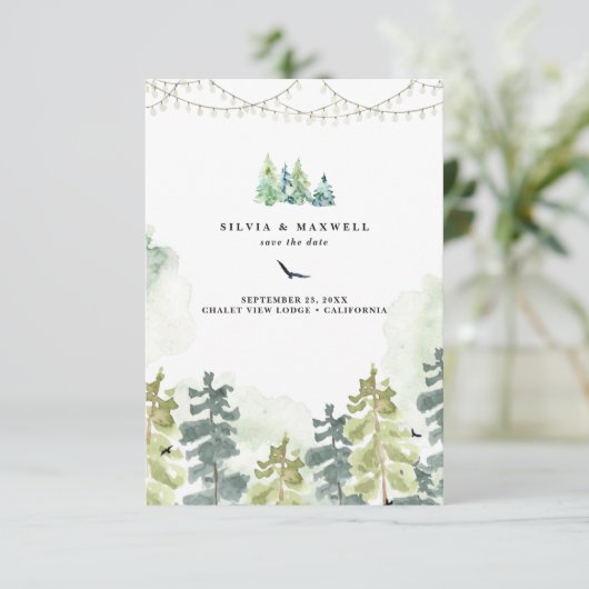 Rustige Bossen Weddenschap sparen de Datum (Staand voorkant)