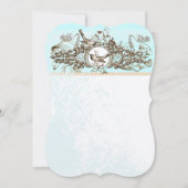 Rustige bosvogels Bronze Scroll Wedding Kaart (Voorkant)