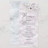 Rustige botanica Wedding Dinner Menu Uitnodiging (Voorkant / Achterkant)