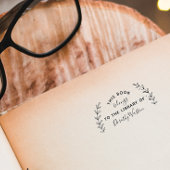 Rustige botanische aangepaste bibliotheek boek Mod Zelfinktende Stempel