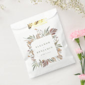 Rustige botanische aardbeentjes bruiloft namen Aan Bedankzakje (Gezegeld)