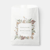 Rustige botanische aardbeentjes bruiloft namen Aan Bedankzakje (Voorkant)