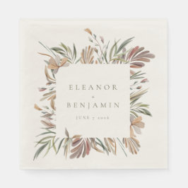 Rustige botanische aardbeentjes bruiloft namen Aan Servet