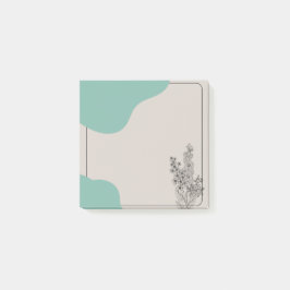 Rustige botanische bloemen post-it® notes