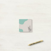 Rustige botanische bloemen post-it® notes (Op bureau)