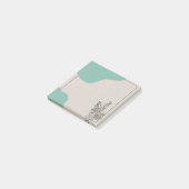 Rustige botanische bloemen post-it® notes (Schuin)