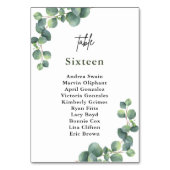 Rustige botanische Eucalyptus Greenery Wedding Kaart (Voorkant)