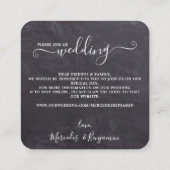 Rustige Botanische Eucalyptus QR Code Weddenschap  Informatiekaartje (Achterkant)