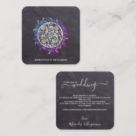 Rustige Botanische Eucalyptus QR Code Weddenschap  Informatiekaartje