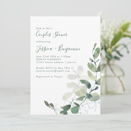 Rustige botanische Eucalyptuscouponschotel Kaart