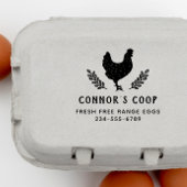 Rustige botanische kippeneieren Boerderij Rubberstempel