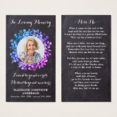 Rustige Botanische Memorial Funeral Prayer Kaart (Voorkant /achterkant)