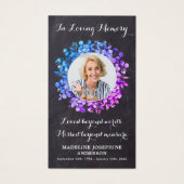 Rustige Botanische Memorial Funeral Prayer Kaart (Voorkant)