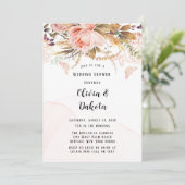 Rustige botanische pony Butterfly Wedding Shower Kaart (Staand voorkant)