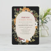 Rustige botanische vriendschappelijke feestdag kaart (Staand voorkant)
