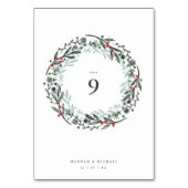 Rustige botanische waterverf kaart (Achterkant)