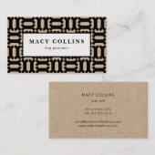 Rustige botten kraft visitekaartje (Voorkant / Achterkant)