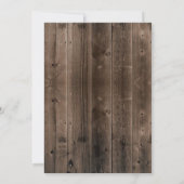 Rustige Bourgogne Floral Wine Barn Wood Birthday Kaart (Achterkant)