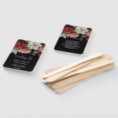 Rustige Bourgogne Florale snaarlampen Berichten Handwaaier (Niet-gemonteerd)