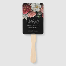 Rustige Bourgogne Florale snaarlampen Berichten Handwaaier