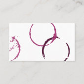 Rustige Bourgogne Red Wine Stain Rings Visitekaartje (Achterkant)