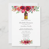 Rustige Bourgogne Rode Waterverf Kaart (Voorkant)