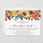 Rustige Bourgogne zonnebloempitten door Vrijgezell Kaart (Voorkant)