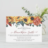 Rustige Bourgogne zonnebloempitten door Vrijgezell Kaart (Staand voorkant)