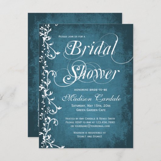 Rustige Briefkaarten Vrijgezellenfeest Blauwe Zwem (Voorkant / Achterkant)