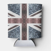 Rustige Britse vlag rode blauwe sparkles Blikjeskoeler (Voorkant)