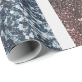 Rustige Britse vlag rode blauwe sparkles Cadeaupapier (Rol Hoek)