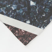 Rustige Britse vlag rode blauwe sparkles Fleece Deken (Hoek)