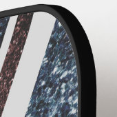 Rustige Britse vlag rode blauwe sparkles glitters  Pickleball Paddle (Links Detail)