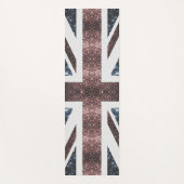 Rustige Britse vlag rode blauwe sparkles Yogamat (Voorkant)