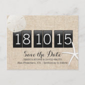 Rustige broodje en goudmakreel sparen de datum aankondigingskaart (Voorkant)