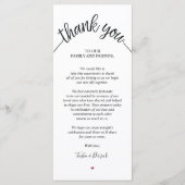 Rustige bruiloft Bedankt dat je een vaste kaart he (Voorkant)