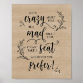 Rustige bruiloft-ceremonie voor wijnstokken poster (Voorkant)