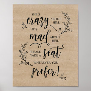 Rustige bruiloft-ceremonie voor wijnstokken poster