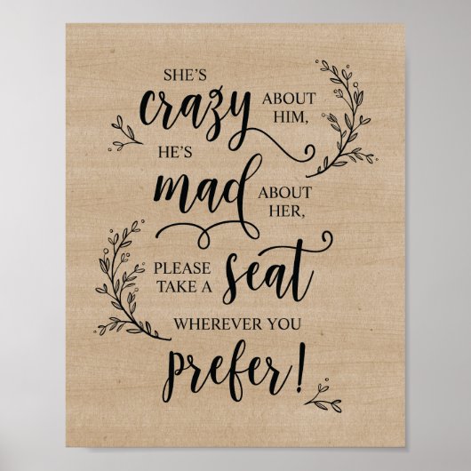 Rustige bruiloft-ceremonie voor wijnstokken poster (Voorkant)