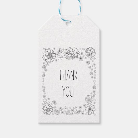 Rustige bruiloft gunt labels cadeaulabel (Voorkant)