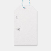 Rustige bruiloft gunt labels cadeaulabel (Achterkant)