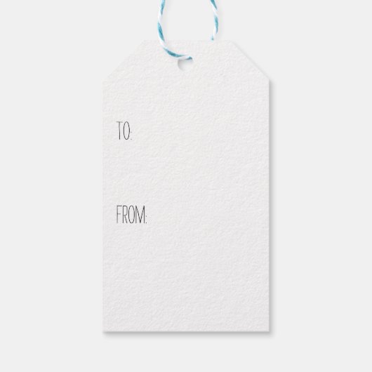 Rustige bruiloft gunt labels cadeaulabel (Achterkant)