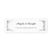 Rustige bruiloft — labels voor retournering (Voorkant)