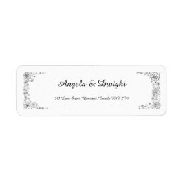 Rustige bruiloft — labels voor retournering