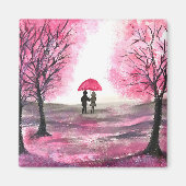 Rustige bruiloft liefde koppel kerry blossom ma magneet (Voorkant)